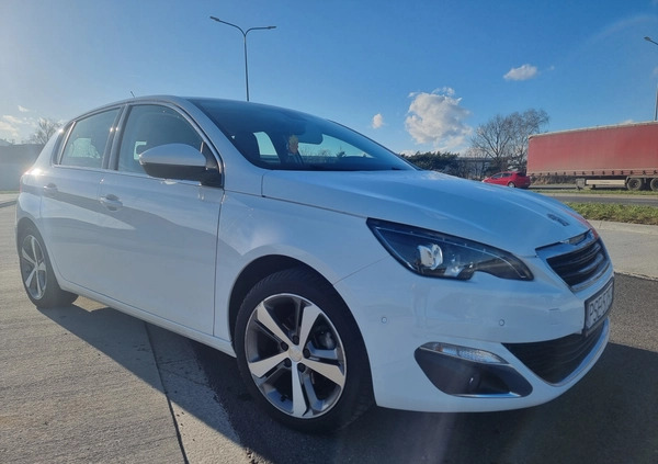 Peugeot 308 cena 43500 przebieg: 172000, rok produkcji 2017 z Mosina małe 232